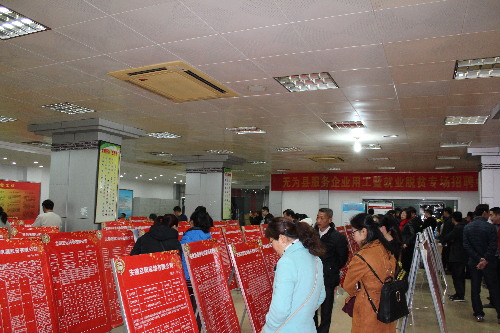 安徽省無為縣年后首場服務企業(yè)用工暨就業(yè)脫貧招聘會順利舉行