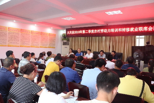 云南省大關(guān)縣召開2018年農(nóng)村勞動力培訓(xùn)和轉(zhuǎn)移就業(yè)聯(lián)席會議